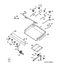 GAS & BURNER PARTS Diagram and Parts List for JGBS80DEM3WW  General Electric Range