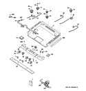 GAS & BURNER PARTS Diagram and Parts List for P2B918SEM3SS  General Electric Range