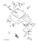 GAS & BURNER PARTS Diagram and Parts List for PGB900DEM4CC  General Electric Range