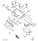 GAS & BURNER PARTS Diagram and Parts List for PGB918SEM3SS  General Electric Range