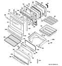 DOOR & DRAWER PARTS Diagram and Parts List for PGB975SEM3SS  General Electric Range