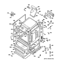 BODY PARTS Diagram and Parts List for JGB810SEP1SS  General Electric Range