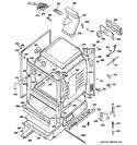BODY PARTS Diagram and Parts List for JGBP87SEM3SS  General Electric Range