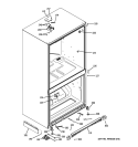 CASE PARTS Diagram and Parts List for PDCE1NBWAJSS  General Electric Refrigerator