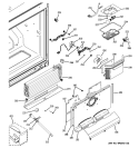 FREEZER SECTION Diagram and Parts List for PDSE5NBWAJSS  General Electric Refrigerator