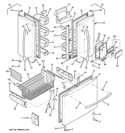 Part Location Diagram of WR38X10403 GE TRIM DISP AND BS PCB Assembly