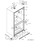 CASE PARTS Diagram and Parts List for PFIE1NFYCABV  General Electric Refrigerator