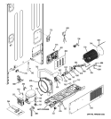 MACHINE COMPARTMENT Diagram and Parts List for PFIE1NFYCABV  General Electric Refrigerator