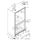CASE PARTS Diagram and Parts List for PFSS2MIYDSS  General Electric Refrigerator