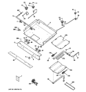 GAS & BURNER PARTS Diagram and Parts List for RGB790DEP2BB  Hotpoint Range