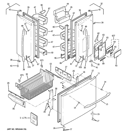 DOORS Diagram and Parts List for PFSF5NJWABB  General Electric Refrigerator