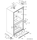 CASE PARTS Diagram and Parts List for PFSS5NFWASS  General Electric Refrigerator