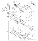 Part Location Diagram of WR30X10101 GE Ice Maker Assembly