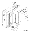 FRESH FOOD SECTION Diagram and Parts List for ZSEB420DYA  General Electric Refrigerator