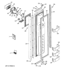 FREEZER DOOR Diagram and Parts List for ZSEB480DYA  General Electric Refrigerator