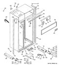 CASE PARTS Diagram and Parts List for ZSEB480DYA  General Electric Refrigerator