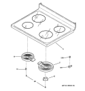 COOKTOP Diagram and Parts List for JBS55SM3SS  General Electric Range