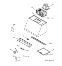 RANGE HOOD Diagram and Parts List for JV936D3SS  General Electric Range Hood