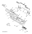 CONTROL PANEL Diagram and Parts List for PGS908SEM3SS  General Electric Range
