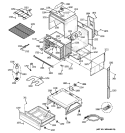 BODY PARTS Diagram and Parts List for JCSP38DN1WW  General Electric Range