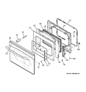 DOOR Diagram and Parts List for PGS908BEM3BB  General Electric Range