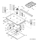 COOKTOP Diagram and Parts List for PGS968TEM3WW  General Electric Range