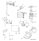 MOTOR-PUMP MECHANISM Diagram and Parts List for ZBD1800G00SS  General Electric Dishwasher