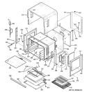 BODY PARTS Diagram and Parts List for ZET1RM1SS  General Electric Wall Oven