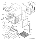 BODY PARTS Diagram and Parts List for JCKP30DP1BB  General Electric Wall Oven