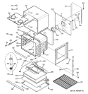 BODY PARTS Diagram and Parts List for JTP70DP1BB  General Electric Wall Oven