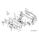 CONTROL PANEL Diagram and Parts List for PB970SM4SS  General Electric Range