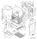 LOWER OVEN Diagram and Parts List for PB976SN2SS  General Electric Range