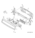 CONTROL PANEL Diagram and Parts List for PB978SP2SS  General Electric Range
