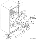 FRESH FOOD SECTION Diagram and Parts List for GTH18JLXCRBS  General Electric Refrigerator