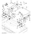 GAS & BURNER PARTS Diagram and Parts List for ZGU484LGP1SS  General Electric Cooktop