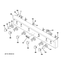 CONTROL PANEL Diagram and Parts List for ZGU484LGP1SS  General Electric Cooktop