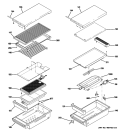 GRILL & GRIDDLE ASSEMBLY Diagram and Parts List for ZGU484LGP1SS  General Electric Cooktop