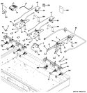 GAS & BURNER PARTS Diagram and Parts List for ZGU486LRP2SS  General Electric Cooktop