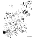 ROOM AIR CONDITIONER Diagram and Parts List for AEH18DMG1  General Electric Air Conditioner