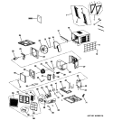Part Location Diagram of WJ71X10650 GE FRONT PANEL Assembly