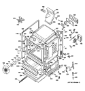BODY PARTS Diagram and Parts List for JGB810SEP2SS  General Electric Range