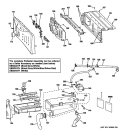 CONTROLS & DISPENSER Diagram and Parts List for WCVH6400J1WW  General Electric Washer