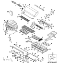 CONTROL PANEL & COOKTOP Diagram and Parts List for ZGG540NCP1SS  General Electric Grill
