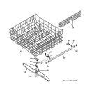 UPPER RACK ASSEMBLY Diagram and Parts List for GLD5600R00CC  General Electric Dishwasher