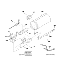 BURNER Diagram and Parts List for DSXH47GG3WW  General Electric Dryer