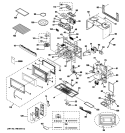 MICROWAVE Diagram and Parts List for JVM1850DM4WW  General Electric Microwave