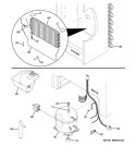 UNIT PARTS Diagram and Parts List for FUF14SVCRWW  General Electric Freezer