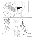 UNIT PARTS Diagram and Parts List for FUF21SVCRWW  General Electric Freezer