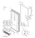 FREEZER DOOR Diagram and Parts List for FUM17SVBRWW  General Electric Freezer