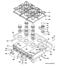 COOKTOP Diagram and Parts List for ZGU366LP1SS  General Electric Cooktop